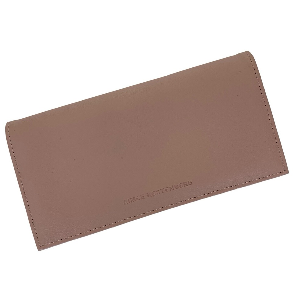 Aimee Kestenberg Wallet‎ Pink Leather Designer Modern Chic Accessory
